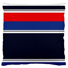 Casual Uniform Stripes Large Cushion Case (two Sides) by tmsartbazaar