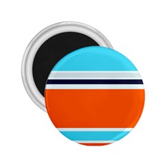 Tri Color Stripes 2.25  Magnets