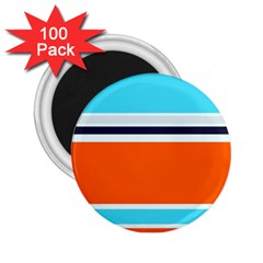 Tri Color Stripes 2.25  Magnets (100 pack) 