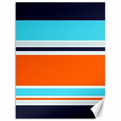 Tri Color Stripes Canvas 18  x 24 