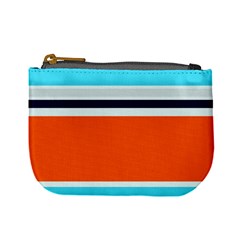 Tri Color Stripes Mini Coin Purse