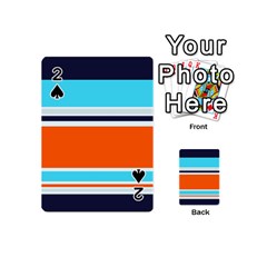 Tri Color Stripes Playing Cards 54 Designs (Mini)