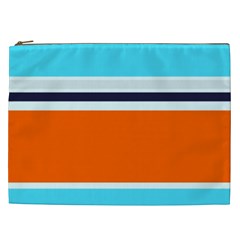 Tri Color Stripes Cosmetic Bag (XXL)