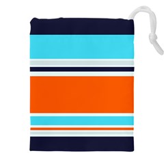 Tri Color Stripes Drawstring Pouch (4XL)