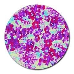 Spring Flowers Garden Round Mousepads