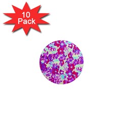 Spring Flowers Garden 1  Mini Magnet (10 Pack) 