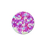 Spring Flowers Garden Golf Ball Marker Front