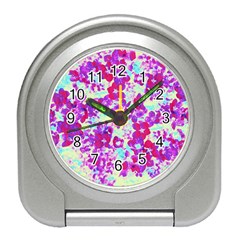 Spring Flowers Garden Travel Alarm Clock