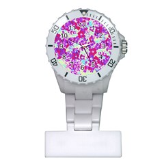 Spring Flowers Garden Plastic Nurses Watch