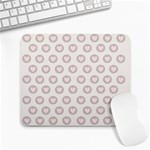 Pink And Brown Hearts Large Mousepads Front