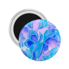 Ciclamen Flowers Blue 2 25  Magnets