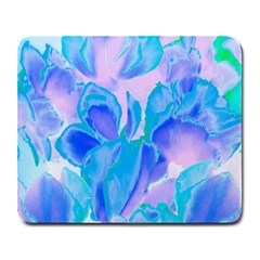 Ciclamen Flowers Blue Large Mousepads