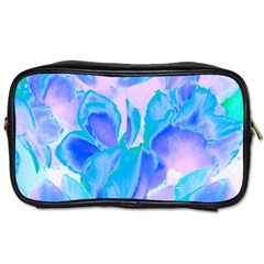 Ciclamen Flowers Blue Toiletries Bag (two Sides)