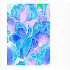 Ciclamen Flowers Blue Large Garden Flag (two Sides)