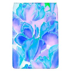 Ciclamen Flowers Blue Removable Flap Cover (l)