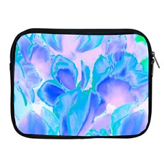 Ciclamen Flowers Blue Apple Ipad 2/3/4 Zipper Cases