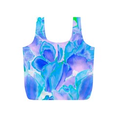 Ciclamen Flowers Blue Full Print Recycle Bag (s) by DinkovaArt