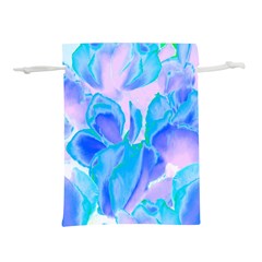 Ciclamen Flowers Blue Lightweight Drawstring Pouch (s)