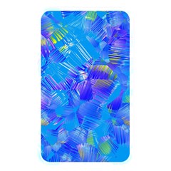 Blue Abstract Floral Paint Brush Strokes Memory Card Reader (rectangular) by SpinnyChairDesigns