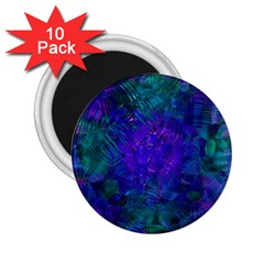 Indigo Abstract Art 2 25  Magnets (10 Pack)  by SpinnyChairDesigns