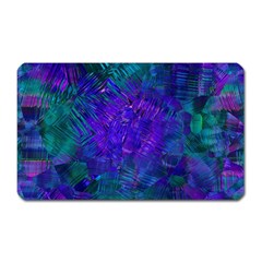 Indigo Abstract Art Magnet (rectangular) by SpinnyChairDesigns