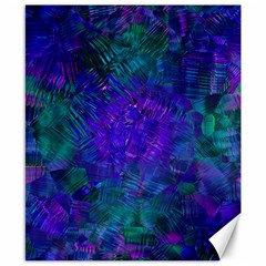 Indigo Abstract Art Canvas 8  X 10  by SpinnyChairDesigns