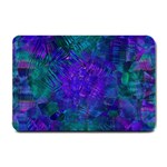 Indigo Abstract Art Small Doormat  24 x16  Door Mat