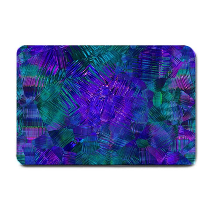 Indigo Abstract Art Small Doormat 