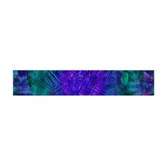 Indigo Abstract Art Flano Scarf (mini) by SpinnyChairDesigns