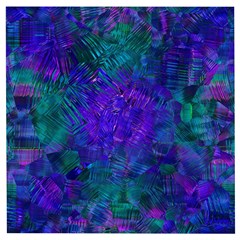 Indigo Abstract Art Wooden Puzzle Square