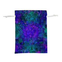 Indigo Abstract Art Lightweight Drawstring Pouch (m) by SpinnyChairDesigns