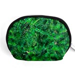 Jungle Green Abstract Art Accessory Pouch (Medium) Front