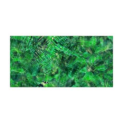 Jungle Green Abstract Art Yoga Headband by SpinnyChairDesigns