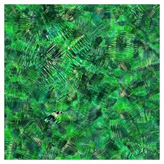 Jungle Green Abstract Art Long Sheer Chiffon Scarf  by SpinnyChairDesigns