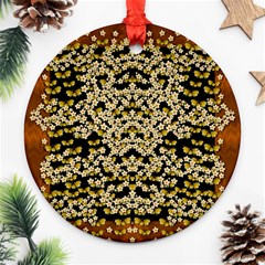 Free As A Flower And Frangipani In  Freedom Ornament (round) by pepitasart