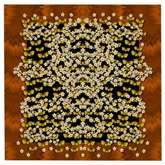 Free As A Flower And Frangipani In  Freedom Wooden Puzzle Square by pepitasart