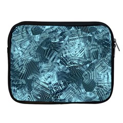 Teal Turquoise Abstract Art Apple Ipad 2/3/4 Zipper Cases by SpinnyChairDesigns