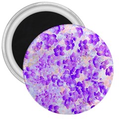 Purple Spring Flowers 3  Magnets by DinkovaArt