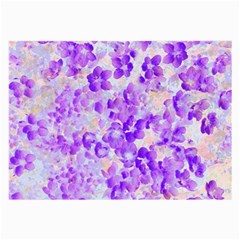 Purple Spring Flowers Large Glasses Cloth (2 Sides)