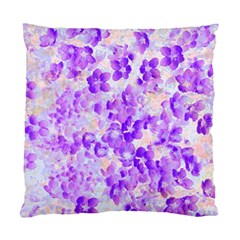 Purple Spring Flowers Standard Cushion Case (two Sides) by DinkovaArt