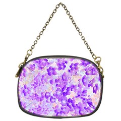 Purple Spring Flowers Chain Purse (two Sides) by DinkovaArt