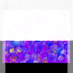 Fuchsia Magenta Abstract Art Rectangular Jigsaw Puzzl by SpinnyChairDesigns