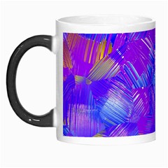 Fuchsia Magenta Abstract Art Morph Mugs by SpinnyChairDesigns