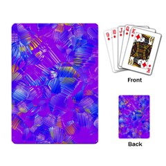 Fuchsia Magenta Abstract Art Playing Cards Single Design (rectangle) by SpinnyChairDesigns