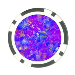 Fuchsia Magenta Abstract Art Poker Chip Card Guard (10 Pack) by SpinnyChairDesigns