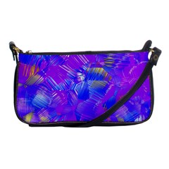 Fuchsia Magenta Abstract Art Shoulder Clutch Bag by SpinnyChairDesigns