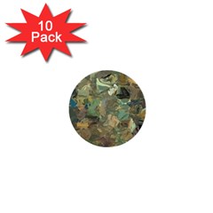 Earth Colors Abstract Art 1  Mini Buttons (10 Pack)  by SpinnyChairDesigns