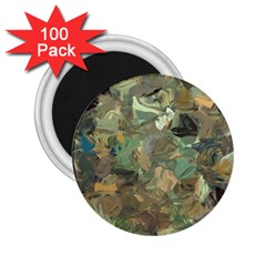 Earth Colors Abstract Art 2 25  Magnets (100 Pack)  by SpinnyChairDesigns