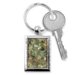 Earth Colors Abstract Art Key Chain (rectangle) by SpinnyChairDesigns