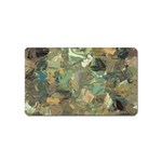 Earth Colors Abstract Art Magnet (Name Card) Front